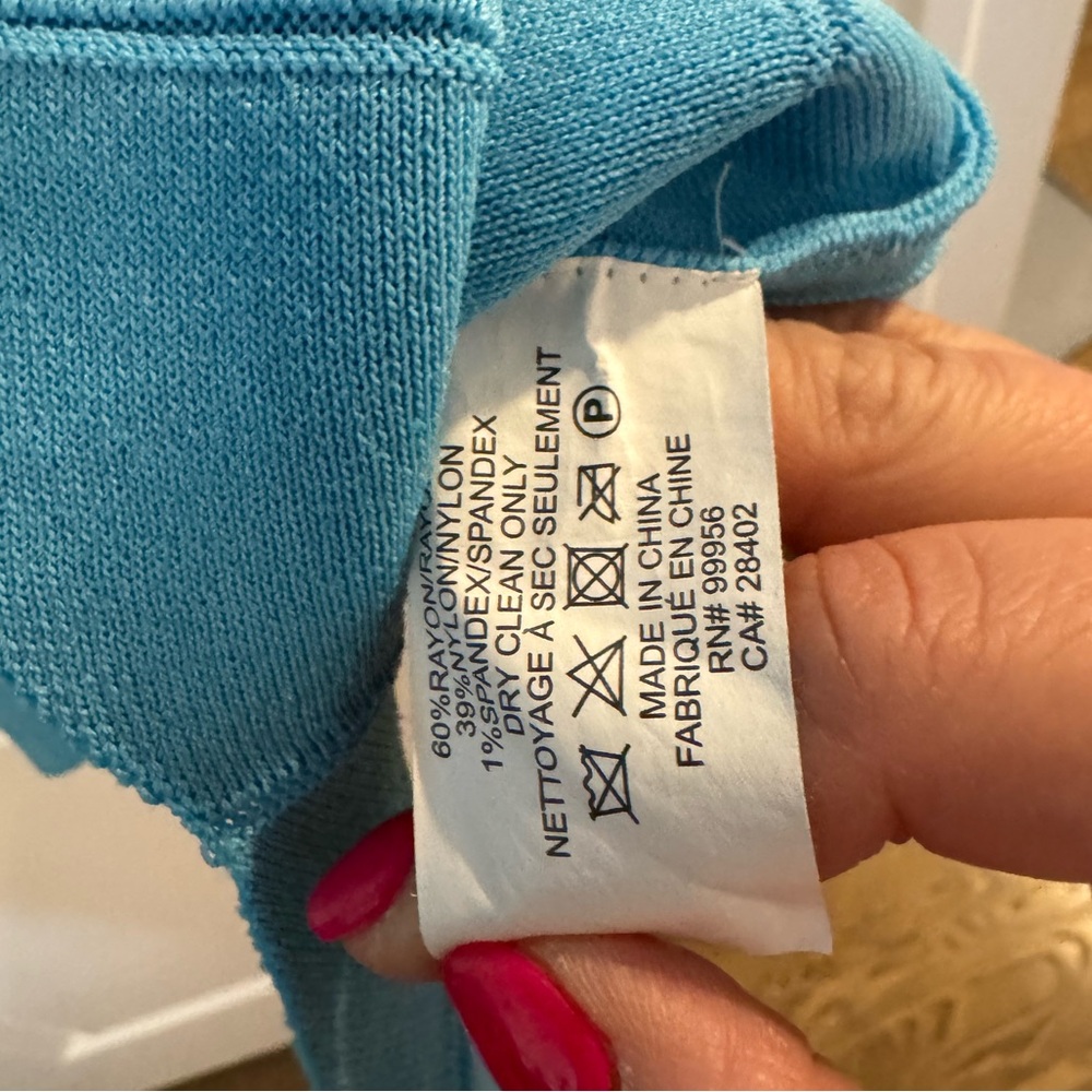 Shoshanna Blue short Sleeve Jonetta Knit
Fit and Flare Dress - Picture 6 of 7